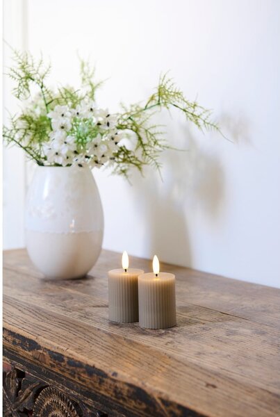 Candele LED in set da 2 pezzi su USB (altezza 6,5 cm) Smilla - Sirius