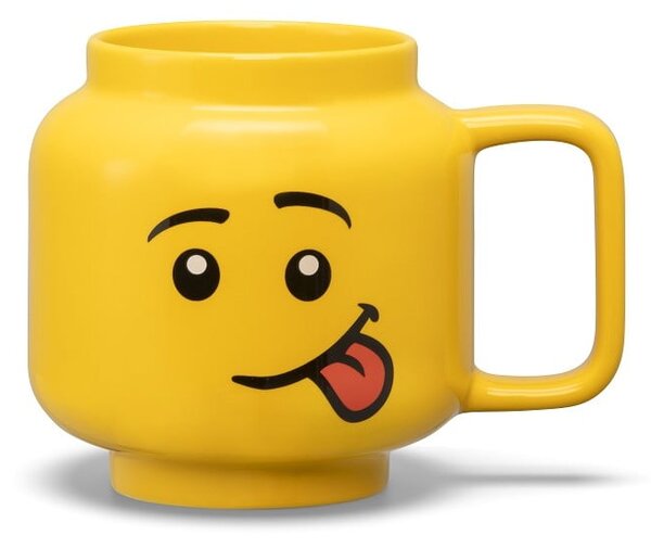 Tazza per bambini in ceramica gialla 530 ml Head - LEGO®