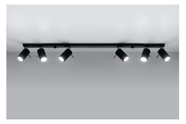 Faretto nero 8x120 cm Etna – Sollux