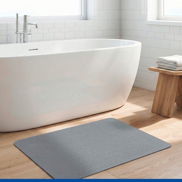 Tappetino per il bagno grigio in diatomite 50x80 cm Simi – Wenko