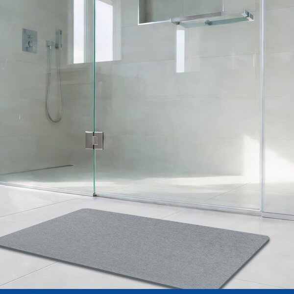 Tappetino per il bagno grigio in diatomite 50x80 cm Simi – Wenko