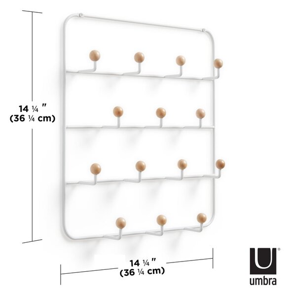 Appendiabiti in metallo bianco naturale 36 cm Estique - Umbra