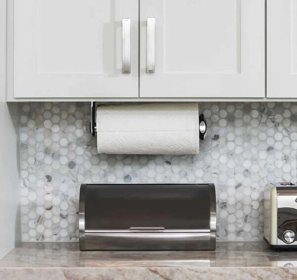 Supporto in acciaio a parete per asciugamani da cucina - simplehuman
