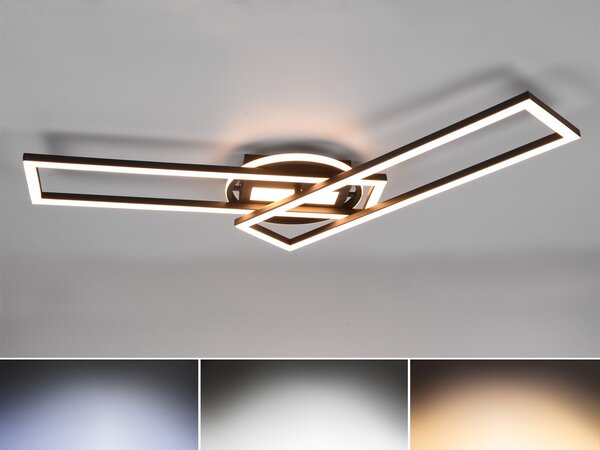 Lampada da soffitto a LED TWISTER 30W Da 2700 a 6000K 4500 lm metallo bianco e nero dimensioni: 8,5 x 90,5 x 24,5 cm IP20 RL