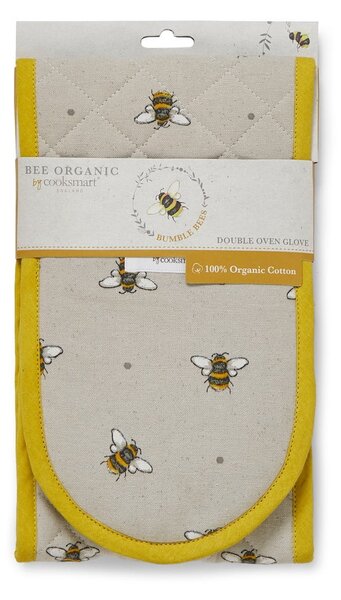 Presina doppia in cotone giallo-beige Bumble Bees - Cooksmart ®