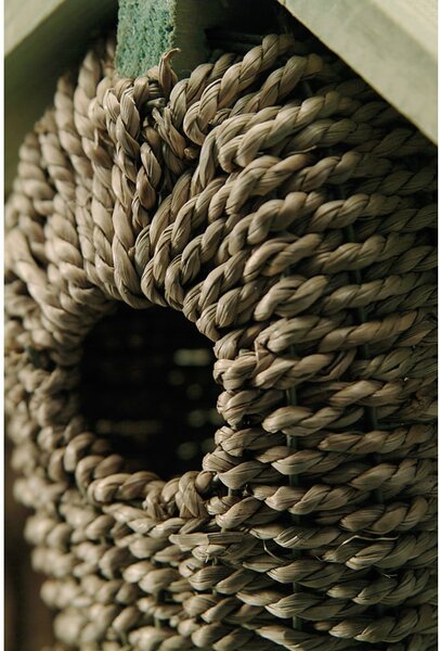 Casetta per uccelli in seagrass, altezza 26,2 cm - Esschert Design