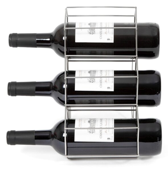 Portabottiglie in metallo grigio - Compactor