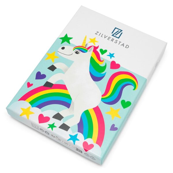 Posate per bambini in acciaio inox argento 4 pezzi Unicorn - Zilverstad