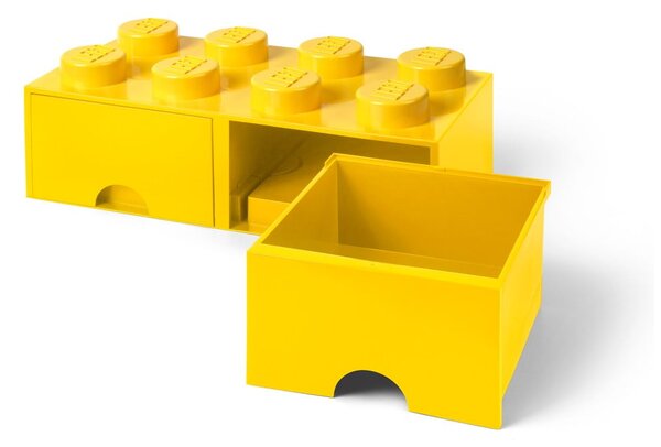 Contenitore giallo con due cassetti - LEGO®