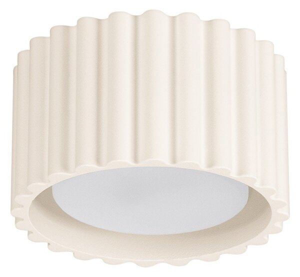 Faretto beige in metallo ø 10 cm Zora – Sollux