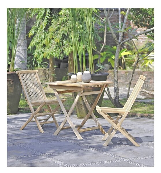 Tavolo da giardino in legno di teak, 70 x 70 cm Java - Garden Pleasure
