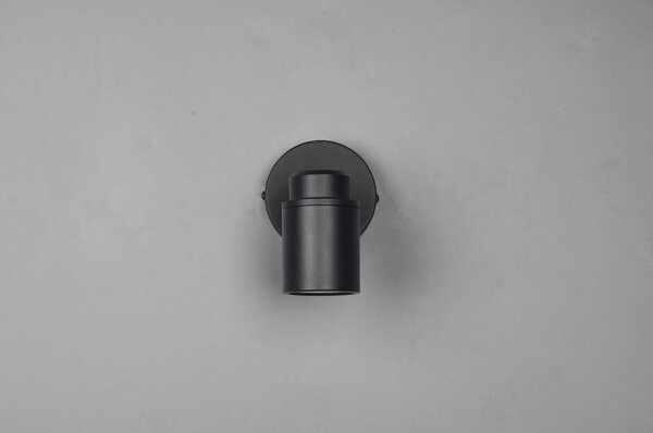 Faretto in metallo nero opaco 10x9 cm Angelo - Trio