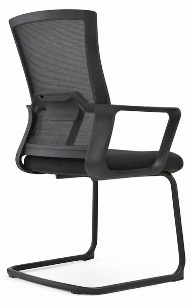 Sedia da ufficio moderna con schienale in rete e design ergonomico