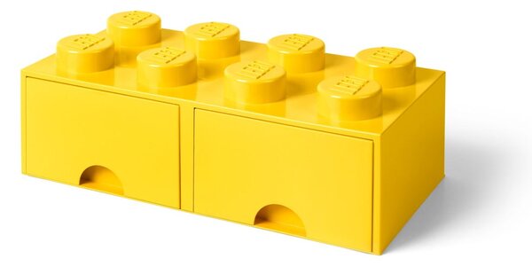 Contenitore giallo con due cassetti - LEGO®