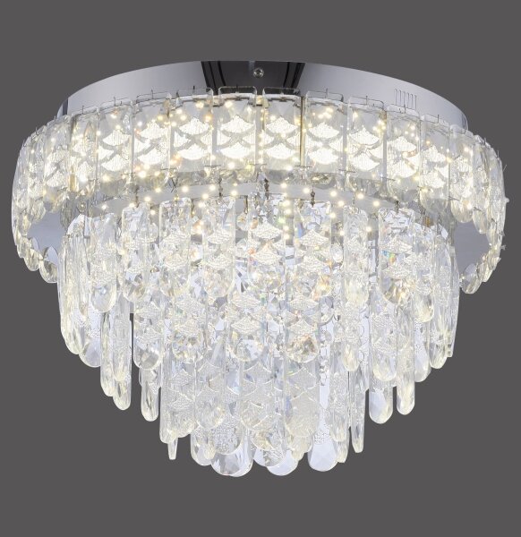 JUST LIGHT. 15092-17 - Plafoniera LED KULUNKA LED/33W/230V cromo lucido