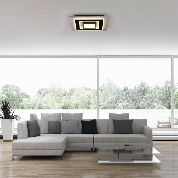 JUST LIGHT. 14439-21 - Plafoniera LED CICHIO LED/18,5W/230V + LED/9W nera
