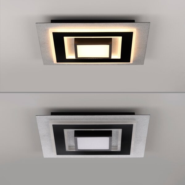 JUST LIGHT. 14439-21 - Plafoniera LED CICHIO LED/18,5W/230V + LED/9W nera