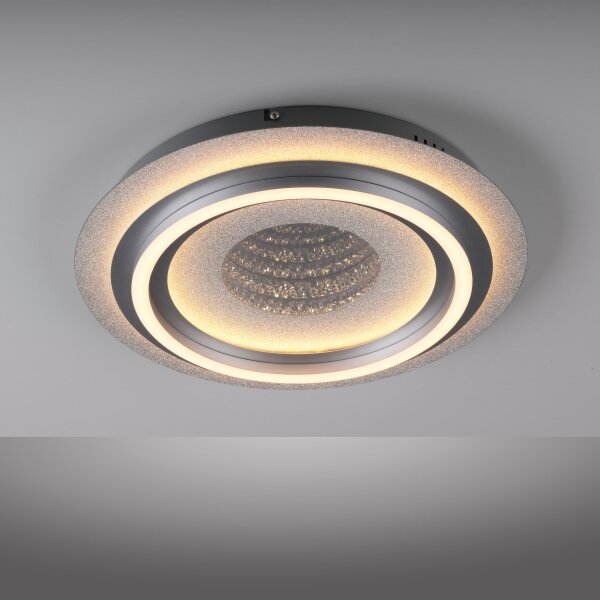 JUST LIGHT. 15089-21 - Plafoniera LED CICHIO LED/36W/230V cromo opaco
