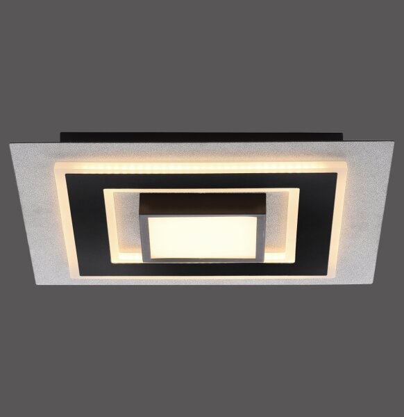 JUST LIGHT. 14439-21 - Plafoniera LED CICHIO LED/18,5W/230V + LED/9W nera