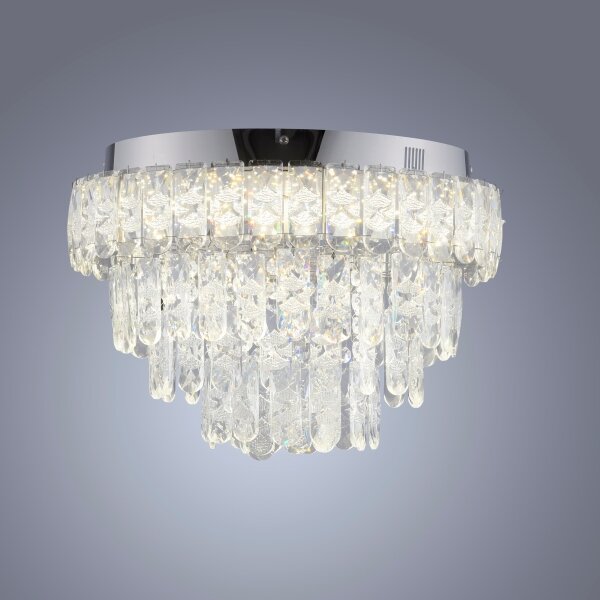 JUST LIGHT. 15092-17 - Plafoniera LED KULUNKA LED/33W/230V cromo lucido