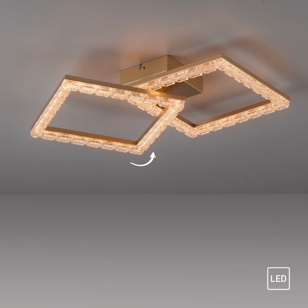 JUST LIGHT. 14732-60 - Plafoniera LED GLITRA LED/17,5W/230V dorata