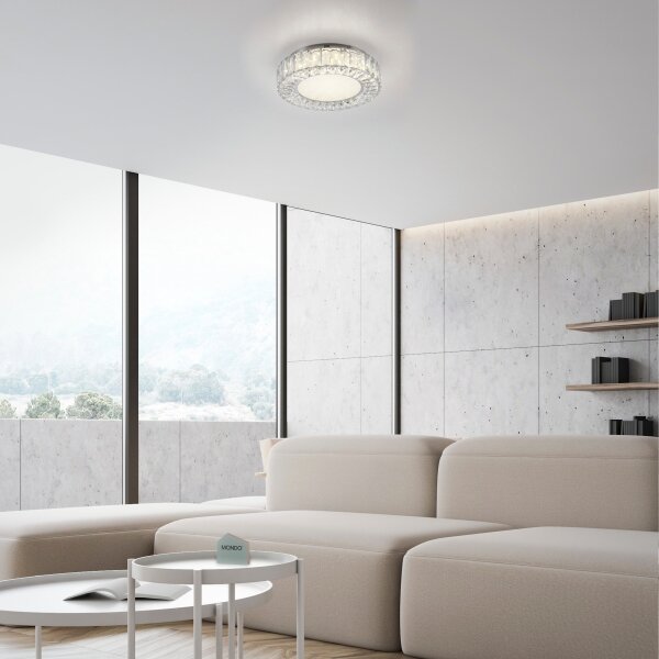 JUST LIGHT. 15221-17 - Plafoniera LED KULUNKA LED/32W/230V cromo
