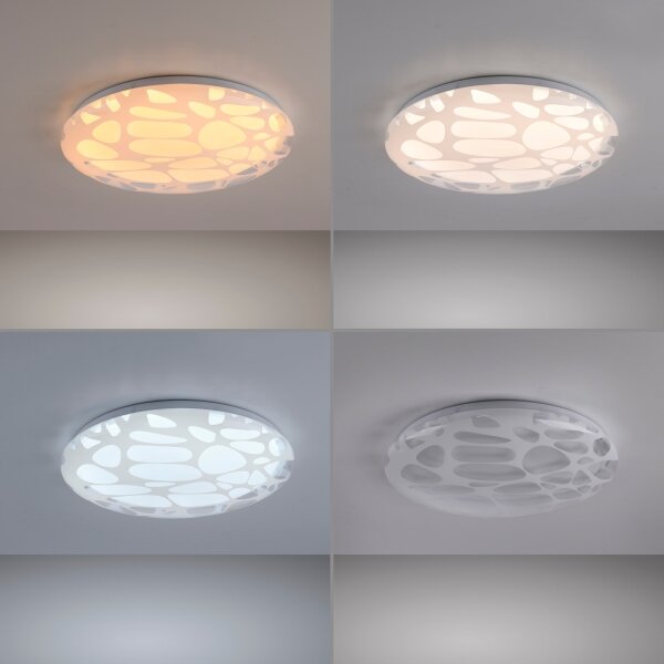JUST LIGHT. 14009-16 - plafoniera LED dimmerabile ART PLAFO LED/20W/230V bianco + telecomando
