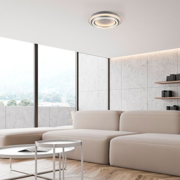 JUST LIGHT. 15089-21 - Plafoniera LED CICHIO LED/36W/230V cromo opaco