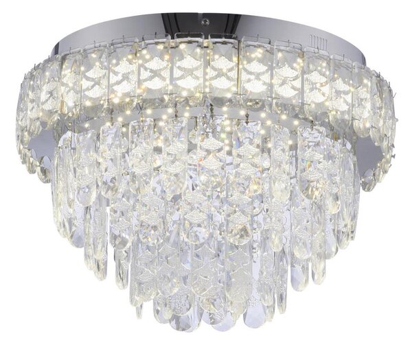 JUST LIGHT. 15092-17 - Plafoniera LED KULUNKA LED/33W/230V cromo lucido