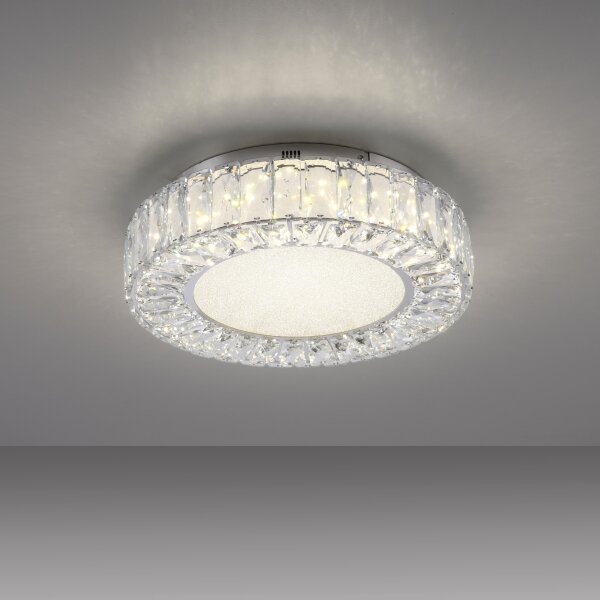 JUST LIGHT. 15221-17 - Plafoniera LED KULUNKA LED/32W/230V cromo