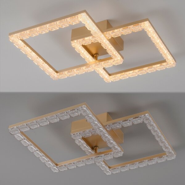 JUST LIGHT. 14732-60 - Plafoniera LED GLITRA LED/17,5W/230V dorata