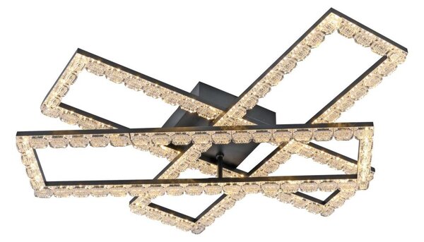 JUST LIGHT. 14733-18 - Plafoniera LED GLITRA LED/35W/230V nera