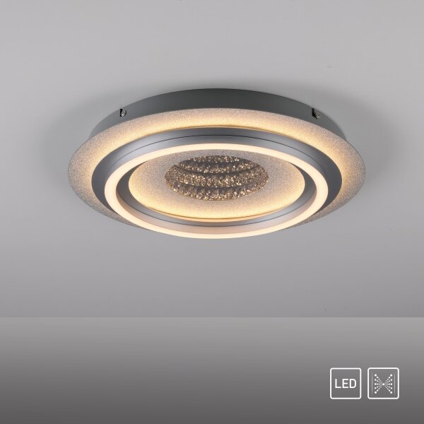 JUST LIGHT. 15089-21 - Plafoniera LED CICHIO LED/36W/230V cromo opaco