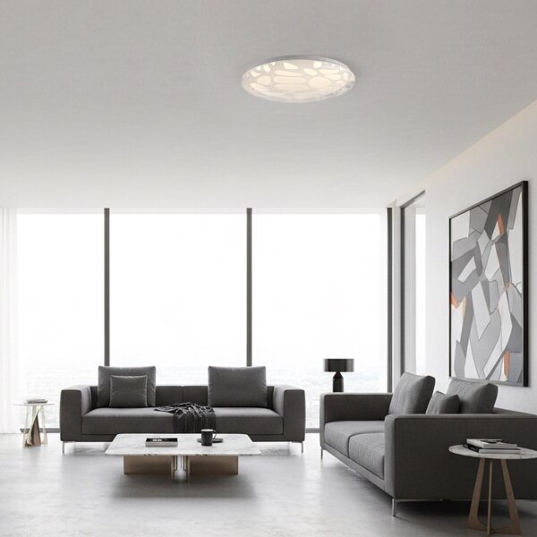 JUST LIGHT. 14009-16 - plafoniera LED dimmerabile ART PLAFO LED/20W/230V bianco + telecomando