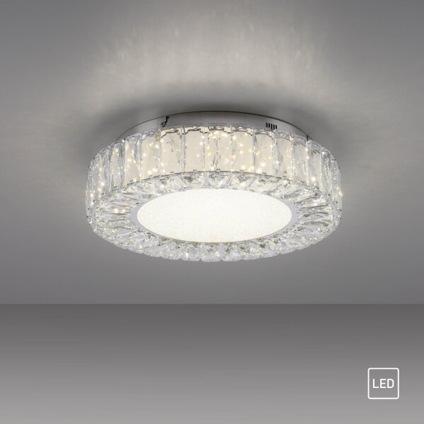 JUST LIGHT. 15221-17 - Plafoniera LED KULUNKA LED/32W/230V cromo