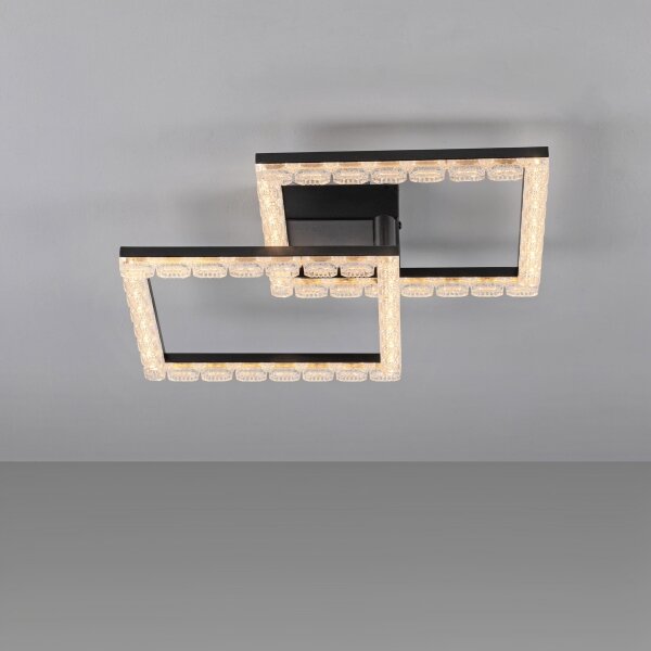 JUST LIGHT. 14732-18 - Plafoniera LED GLITRA LED/17,5W/230V nero