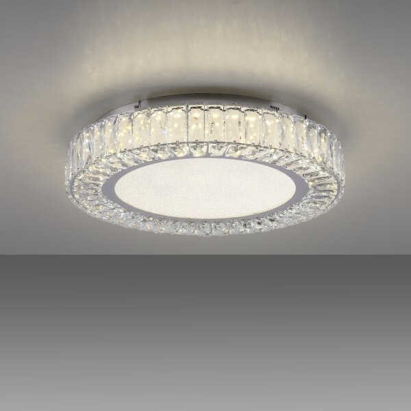 JUST LIGHT. 15222-17 - Plafoniera LED KULUNKA LED/46W/230V cromata