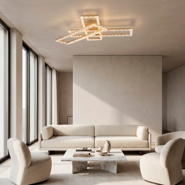 JUST LIGHT. 14733-60 - Plafoniera LED GLITRA LED/35W/230V dorata