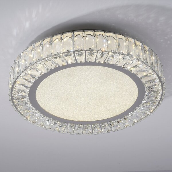 JUST LIGHT. 15222-17 - Plafoniera LED KULUNKA LED/46W/230V cromata