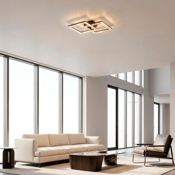 JUST LIGHT. 14732-18 - Plafoniera LED GLITRA LED/17,5W/230V nero