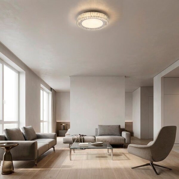 JUST LIGHT. 15222-17 - Plafoniera LED KULUNKA LED/46W/230V cromata