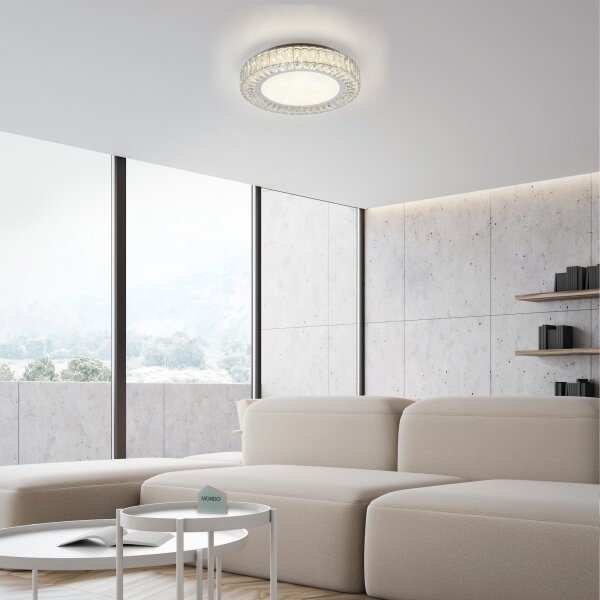 JUST LIGHT. 15222-17 - Plafoniera LED KULUNKA LED/46W/230V cromata