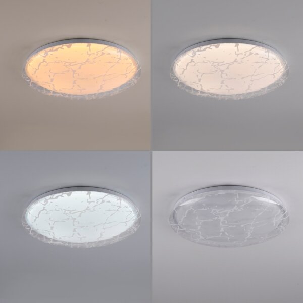 JUST LIGHT. 14008-16 - Plafoniera LED dimmerabile ART PLAFO LED/20W/230V bianco + telecomando