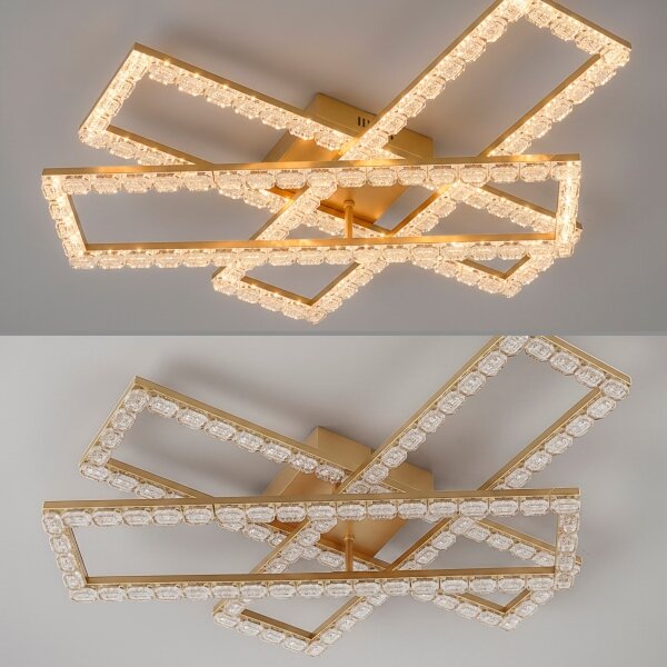 JUST LIGHT. 14733-60 - Plafoniera LED GLITRA LED/35W/230V dorata