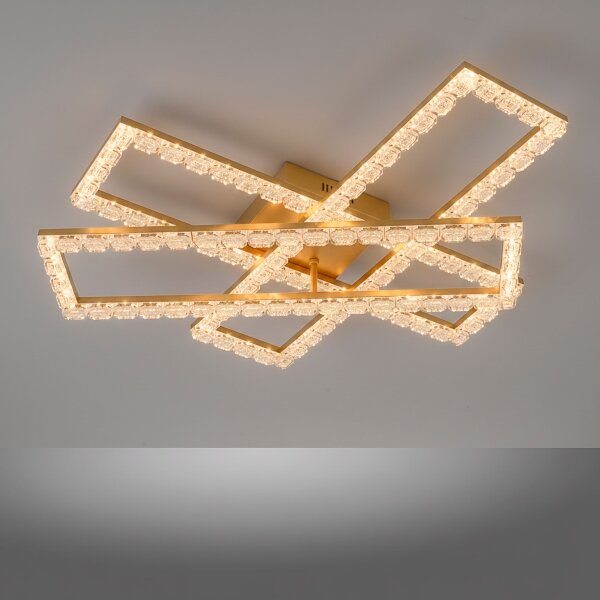 JUST LIGHT. 14733-60 - Plafoniera LED GLITRA LED/35W/230V dorata