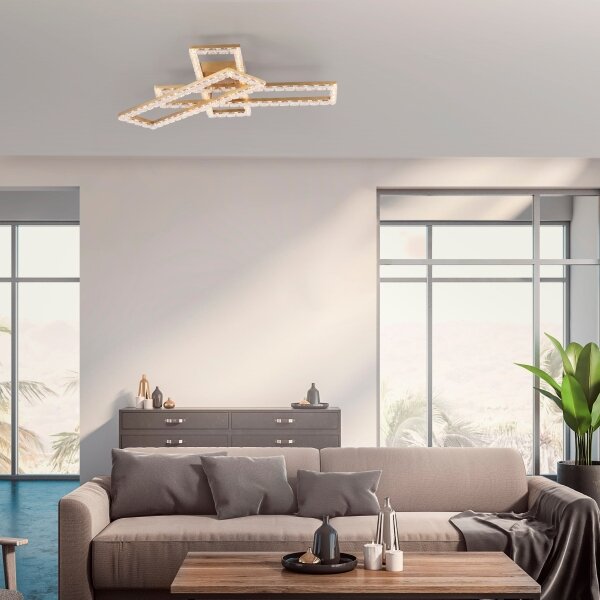 JUST LIGHT. 14733-60 - Plafoniera LED GLITRA LED/35W/230V dorata