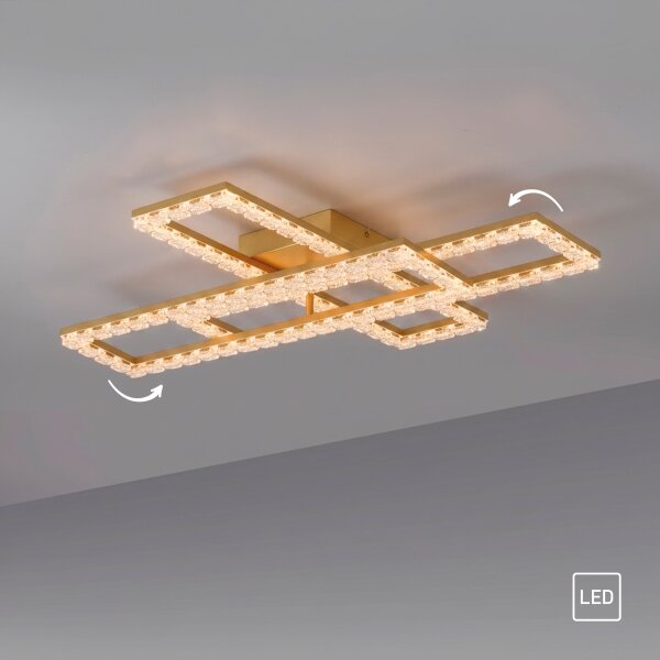 JUST LIGHT. 14733-60 - Plafoniera LED GLITRA LED/35W/230V dorata
