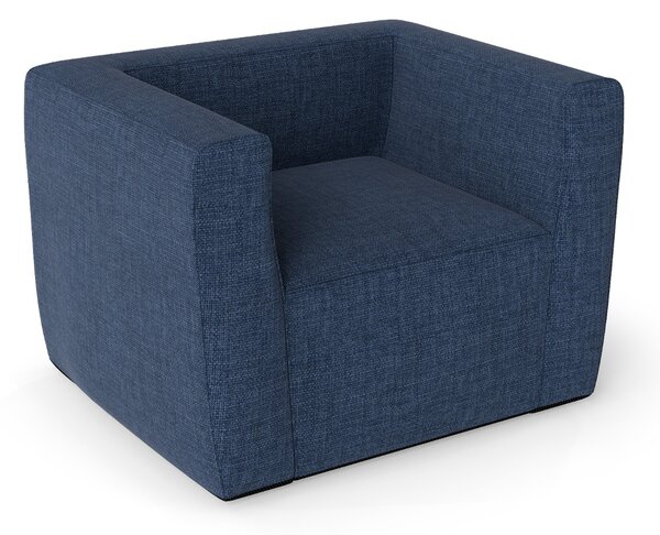 Costway Poltrona gonfiabile portatile con copertura staccabile e braccioli larghi, Divano gonfiabile per soggiorno Blu