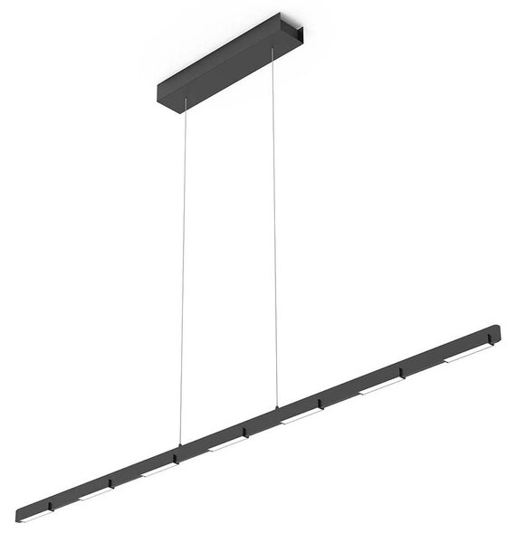 Lampada a sospensione - nero - Bloc - vetro metallo - lampada di design - LED - 3297ZW - Steinhauer