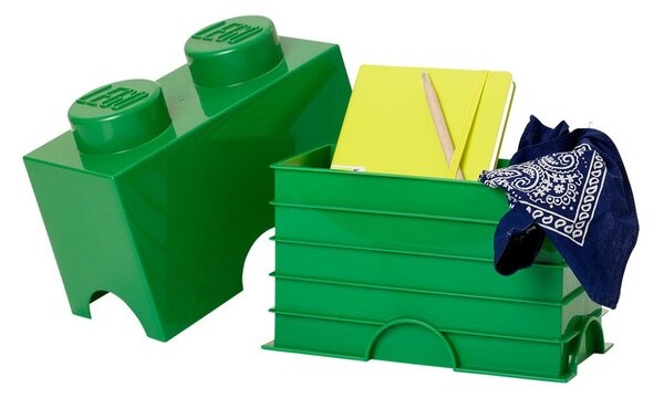 Scatola doppia di stoccaggio verde - LEGO®